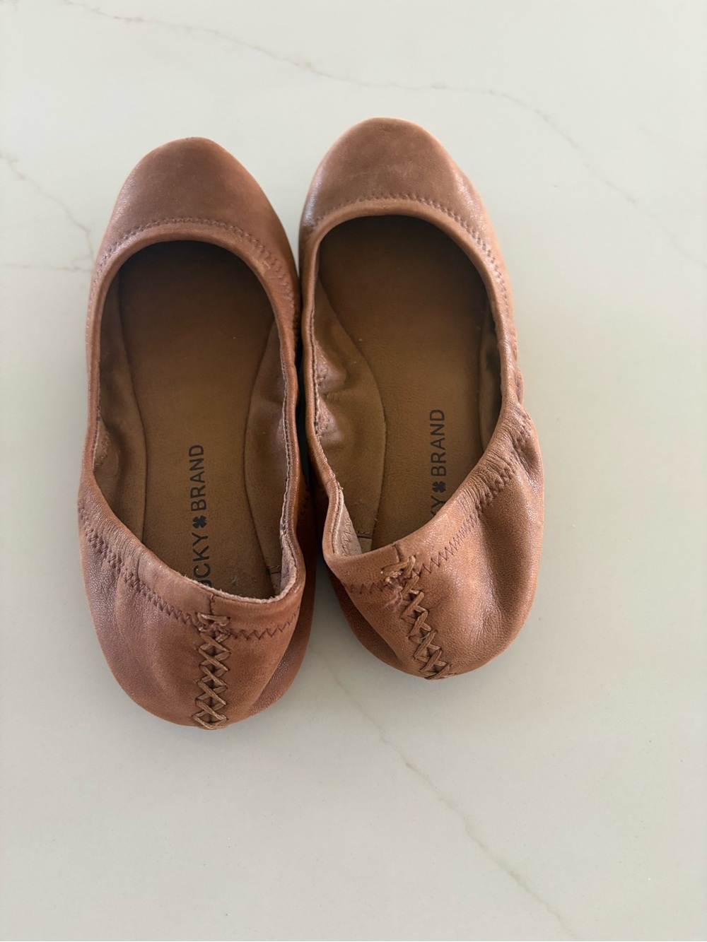 Lucky Brand Women's Brown Suede Ballet Flats - Picture 5 of 5